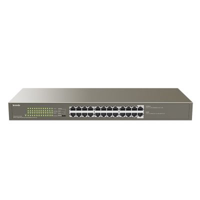 Tenda TEG1124P-24-250W Netzwerkkabel, unmanaged Gigabit Ethernet (10/100/1000), unterstützt PoE