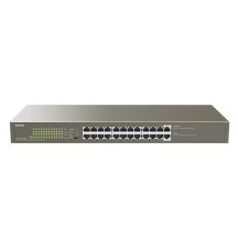 Tenda TEG1124P-24-250W Netzwerkkabel, unmanaged Gigabit Ethernet (10/100/1000), unterstützt PoE