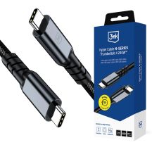 3mk Hyper Cable N-SERIES USB-C / USB-C Thunderbolt 4 2m 48V / 5A 40Gb/s 240W 8K60Hz - schwarz
