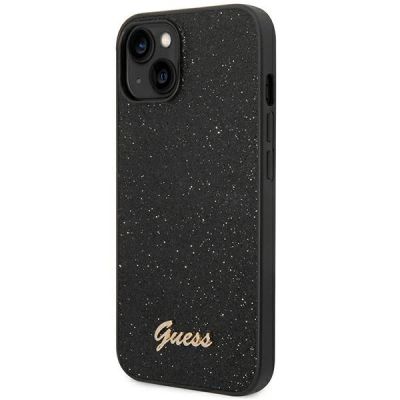 2. Guess Glitter Script Case für iPhone 14 Plus - Schwarz