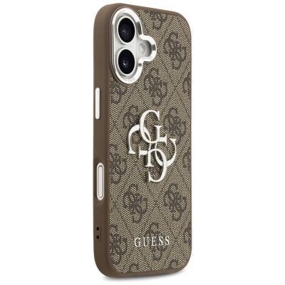 4. Guess 4G Big 4G Classic Logo Hülle für iPhone 17 - Braun und Silber