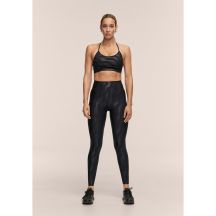 CASALL Damen-Leggings mit Hitzedruck und hohem Bund, Schwarz