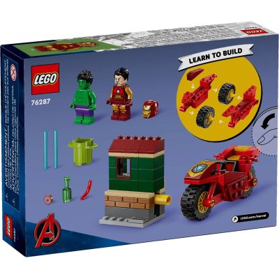 2. LEGO Super Heroes 76287 Iron Man mit Motorrad und Hulk