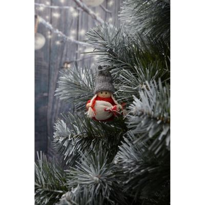 8. Dekorative Puppe mit Tasche, rotes Mädchen, 7,5 cm