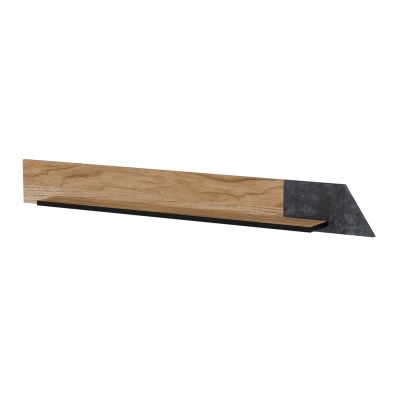 OVO Regal 130x20xH15 Eiche/Beton