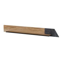 OVO Regal 130x20xH15 Eiche/Beton