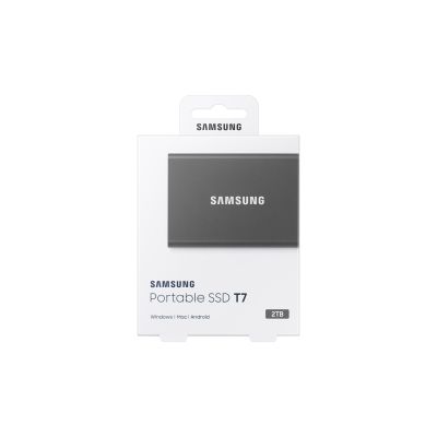 21. Samsung Portable SSD T7 2 TB USB Typ-C 3.2 Gen 2 (3.1 Gen 2) Grau