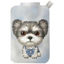 Nimmy New Big-Eye Cute Pets 2.0 Hunde-Magnetgeldbörse mit Handyhalterung – Grau