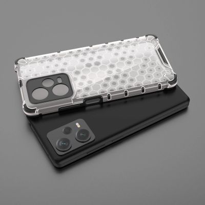 10. Honeycomb-Hülle für Xiaomi Redmi Note 12 Pro+, gepanzerte Hybridabdeckung in Schwarz