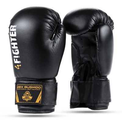 6oz Boxhandschuhe für Kinder - 4Fighter Schwarz