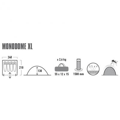 10. High Peak Monodome 4 Zelt 10310