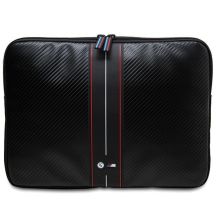 BMW Carbon & Red Stripe Hülle für einen 16" Laptop - Schwarz