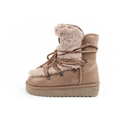 11. D.Franklin Damen Winter Schneestiefel, modisches Fellfutter, braun hoch