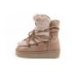 11. D.Franklin Damen Winter Schneestiefel, modisches Fellfutter, braun hoch