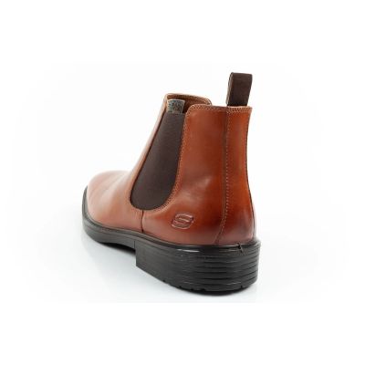 5. Skechers Herrenschuhe Chelsea Boots Miller-Boris elegantes Leder braun