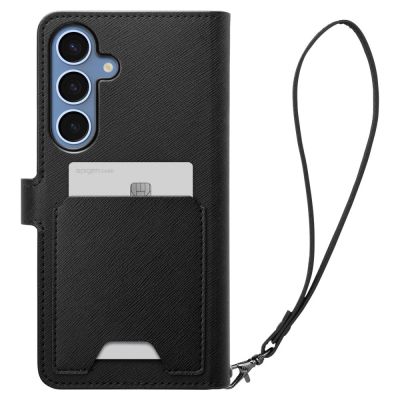 4. Spigen Wallet "S" Hülle für Samsung Galaxy S25+ - Schwarz