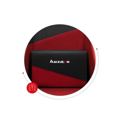 20. Huzaro Force 6.2 Gaming-Stuhl aus rotem Netzgewebe