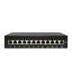 5. Digitus Desktop-Patchpanel 12x RJ45, LSA-Level, Cat.6A, geschirmt, schwarz, Kabelführung