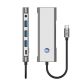 6. Tech-Protect HB04 HUB Adapter 9in1 USB-C + USB2.0 + USB3.0 + HDMI 4K 60Hz + SD/TF + PD100W + AV3.5 - grau