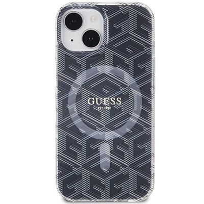 3. Guess IML GCube MagSafe Hülle für iPhone 15 Plus / 14 Plus – Schwarz