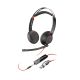 81. Poly Blackwire 5220 Stereo-Kopfhörer USB-C Headset + 3,5-mm-Klinkenstecker + USB-C/A-Adapter 8X231AA