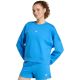 adidas Essentials Feelcozy Damen-Sweatshirt mit kleinem Logo, Blau KC5280