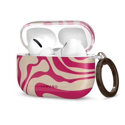 Lamano Tech-Protect Hülle für AirPods Pro 3 – Rosa und Beige