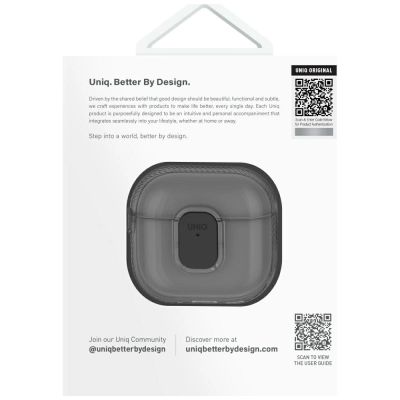 3. Uniq Glase Pro Case für AirPods 4 - Transparent