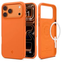 Spigen Silikonhülle Fit Mag MagSafe für iPhone 17 Pro Max – Orange