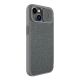 4. Nillkin Qin Cloth Pro Case Schutzhülle für iPhone 14 Plus, Kamera-Abdeckung, Holster-Abdeckung, Klapphülle, Grau