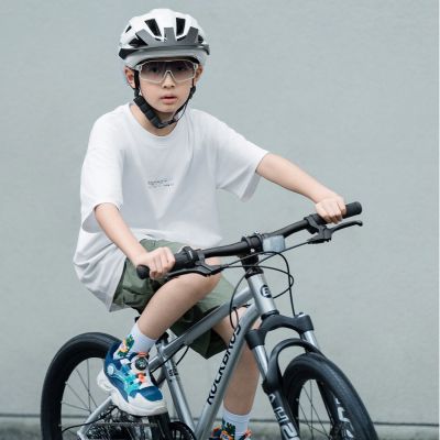 4. Rockbros LK-67 Jugend-Fahrradhelm mit abnehmbarem Visier 54–58 cm – Weiß