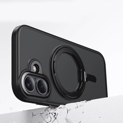 4. Tech-Protect MagRing MagSafe Hülle für iPhone 17 - Mattschwarz