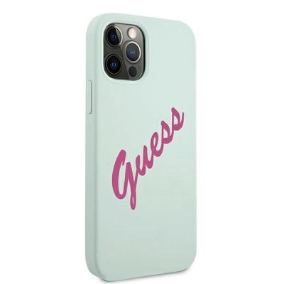 4. Guess GUHCP12MLSVSBF iPhone 12/12 Pro 6.1" Blue Fuchsia/Blue Fuschia Hardcase Silikon Vintage