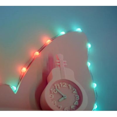 12. Twinkly Candies – 100 RGB-LED-Kerzenlichter, grünes Kabel, USB-C