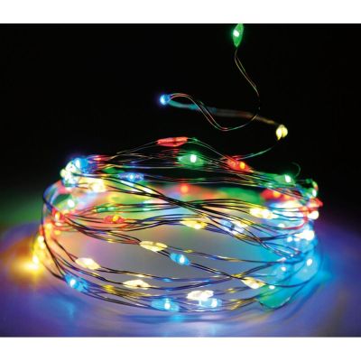 12. Drahtgirlandenlampen, 120 LED, mehrfarbig