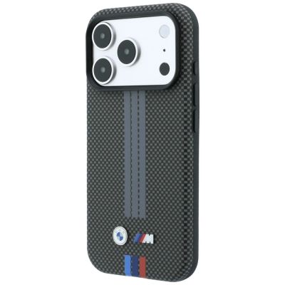 2. BMW M Quadrille Kevlar Dreifarben-Print-Lines MagSafe Hülle für iPhone 18 Pro Max / 17 Pro Max - Dunkelgrau