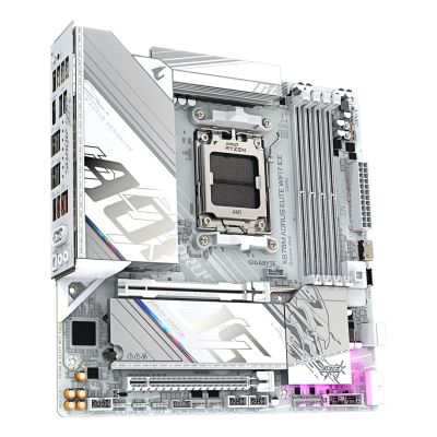 4. Gigabyte X870M AORUS ELITE WIFI7 ICE (X870, AM5, ATX, DD)
