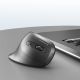 9. Wozinsky WWM-1076 Kabellose, vertikale, ergonomische Maus, 3600 DPI – Schwarz
