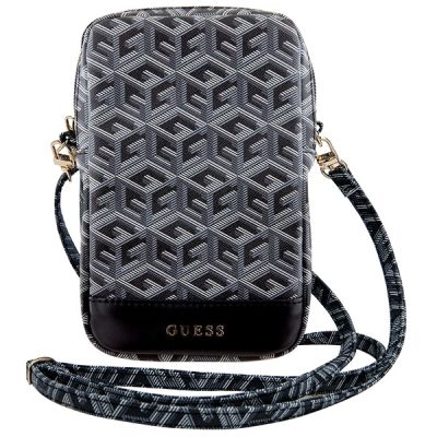 2. Guess Zip GCube Bottom Stripe Handytasche – Schwarz