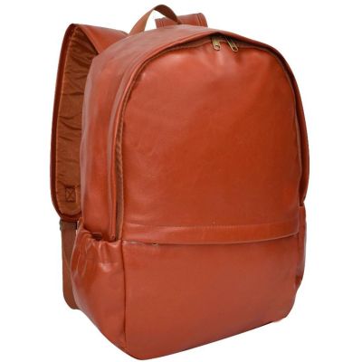 Brauner Rucksack aus Kunstleder SEMI LINE