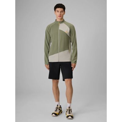 6. Herren-Trekking-Sweatshirt ohne Kapuze, reguläre Passform, Größe 4F 4FRSS26TFSWM0984-44S