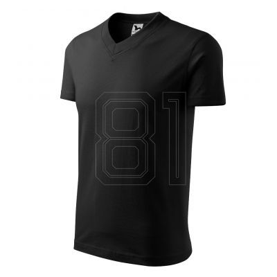 Malfini V-Ausschnitt T-Shirt M MLI-10201 schwarz
