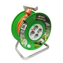 AWTOOLS Gartenkabel-Verlängerungskabeltrommel 20 m 3 x 1 mm 10 A / 2300 W