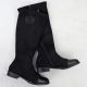 2. Schwarze Damen-Wildlederstiefel M.Daszyński MR2251-19