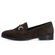 3. Braune Damen-Loafer aus Wildleder, Modell Rieker 46262-25