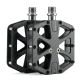 Rockbros C525 Carbonfaser-Plattform-Fahrradpedale – Schwarz