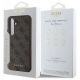 8. Guess GUHCS24FEG4GFBR S24 FE S721 braun/braunes Hardcase 4G Metall Gold Logo