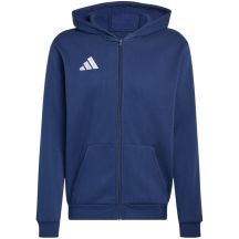 adidas Entrada 26 Kapuzenpullover mit durchgehendem Reißverschluss für Kinder, Marineblau KH1784