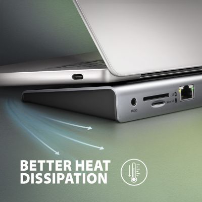 14. Axagon HMC-4KX3 Kabelgebundene Dockingstation USB 3.2 Gen 1 (3.1 Gen 1) Typ-C Grau