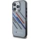 2. BMW Motosport IML Random Stripes Hülle für iPhone 16 Pro Max – grau